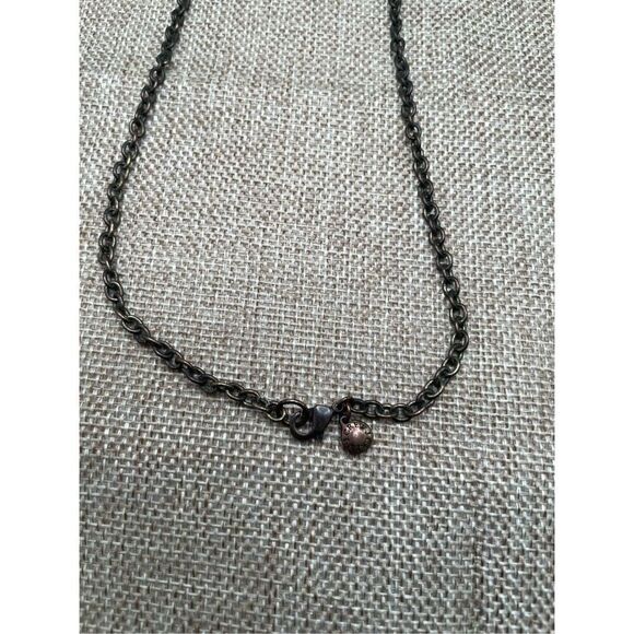 J. Crew Statement Necklace Chain Brass Cubic Zirconia Clustered Gem - Picture 4 of 7